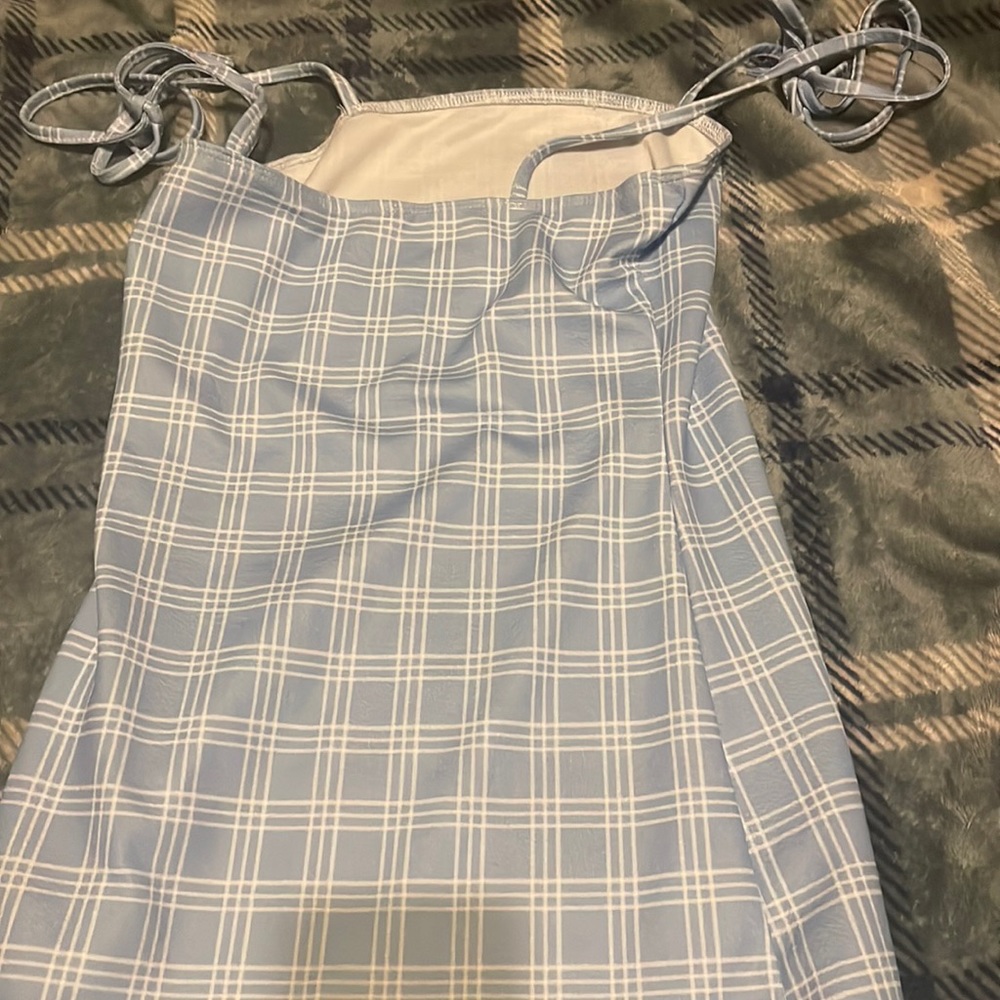 SHEIN blue patterned dress